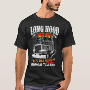 Camiseta Motoristas de Caminhão de Longa Altura Fora da Leg