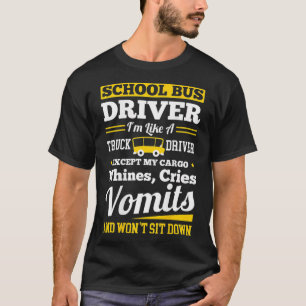 Camiseta Motoristas de distrito escolar de ônibus amarelos
