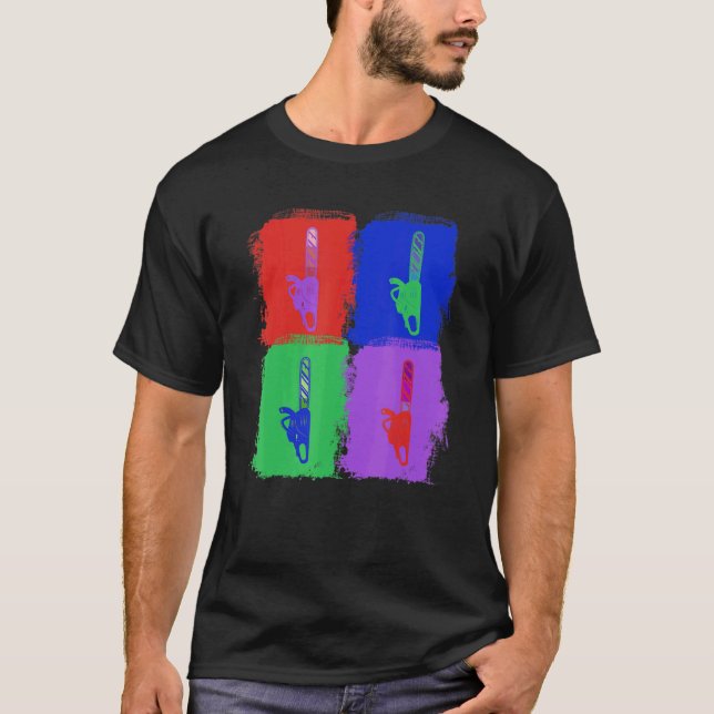 Camiseta motosserras Pop (Frente)