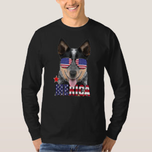Camiseta Motoveleiro australiano Bandeira Americana Óculos