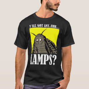Camiseta Motten Meme Yall tem alguma citação de Luzes Uhh