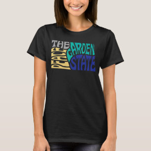Camiseta Motto em Forma de Estado Norte-Americano do Dakota