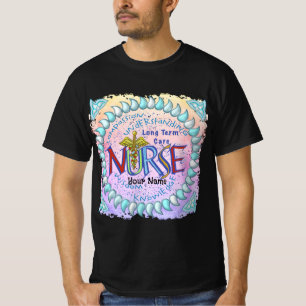 Camiseta Motto Enfermeiro de Cuidados de Longo Prazo