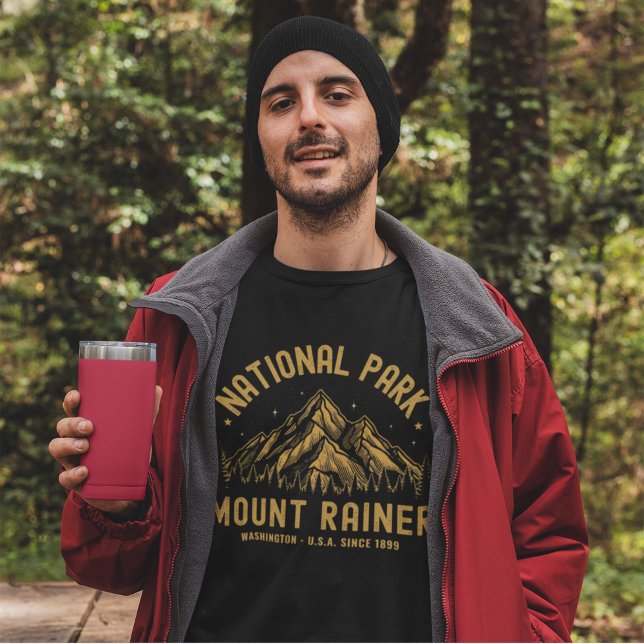 Camiseta Mount Rainer National Park Forest Landscape (Criador carregado)