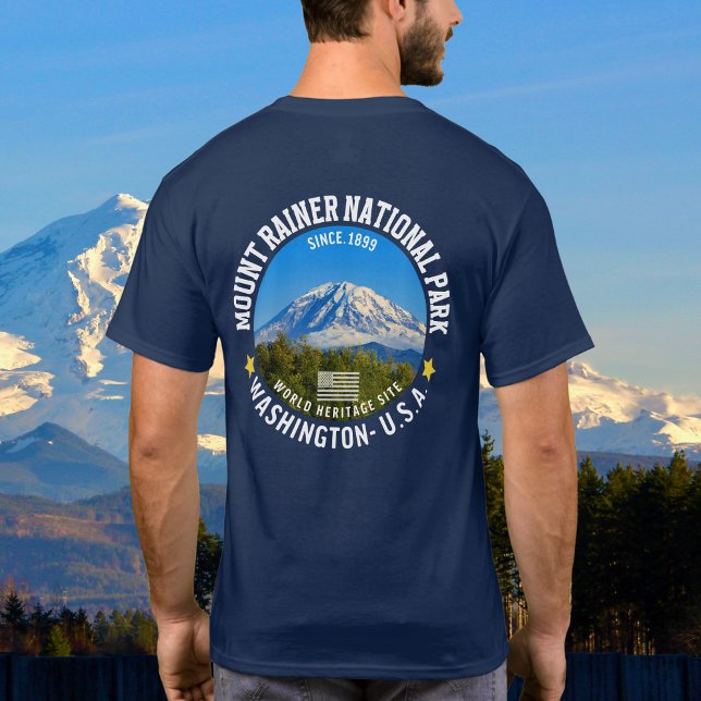 Camiseta Mount Rainier National Park – Washington Hiking (Criador carregado)
