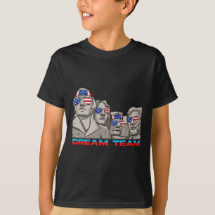 Camiseta Mount Rushmore 4 de Julho Patriótico Divertido Pre