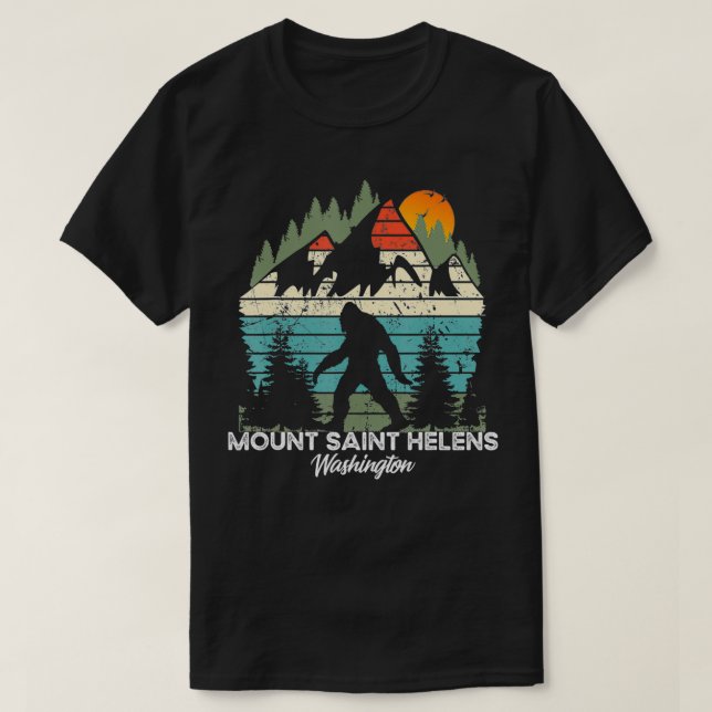 Camiseta Mount Saint Helens Washington National Park Retro  (Frente do Design)