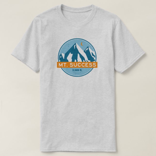 Camiseta Mount Success New Hampshire Stars Moon (Frente do Design)