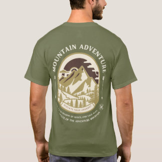 Camiseta Mountain Adventure T-Shirt – Retro Outdoor Hiking 