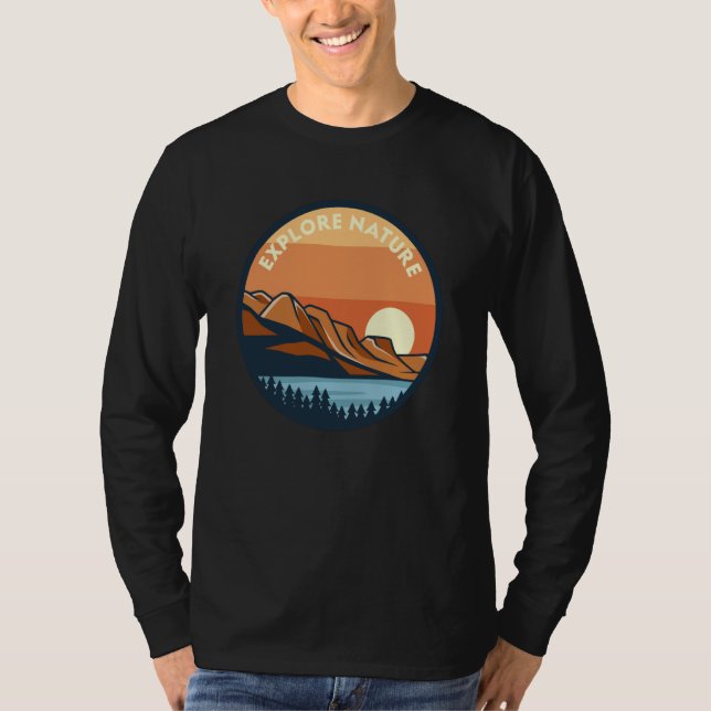Camiseta Mountain and Forest Scene  125 (Frente)