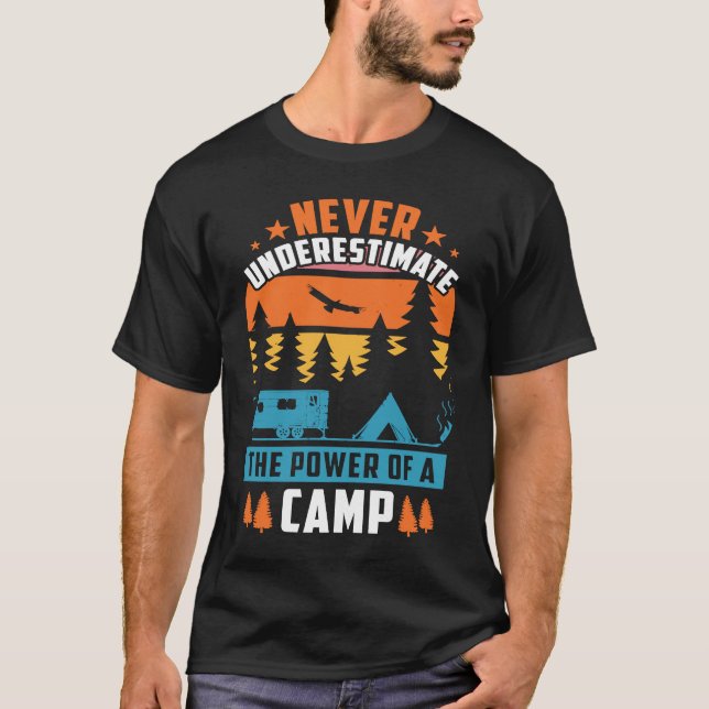 Camiseta Mountain and Forest Scene Silhouette  21 (Frente)