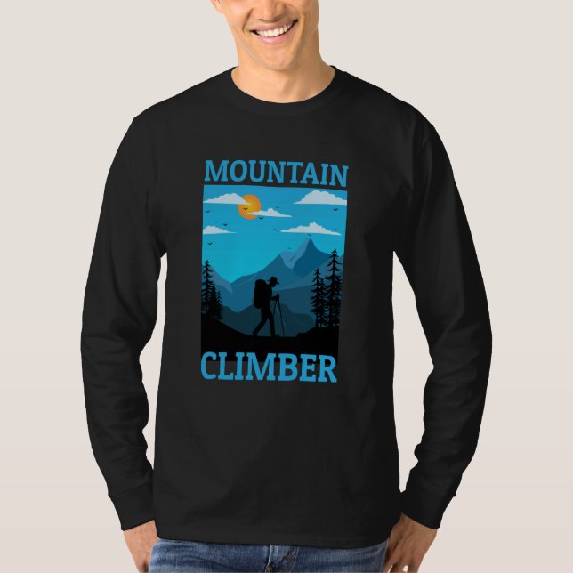Camiseta Mountain and Forest Scene Silhouette  49 (Frente)