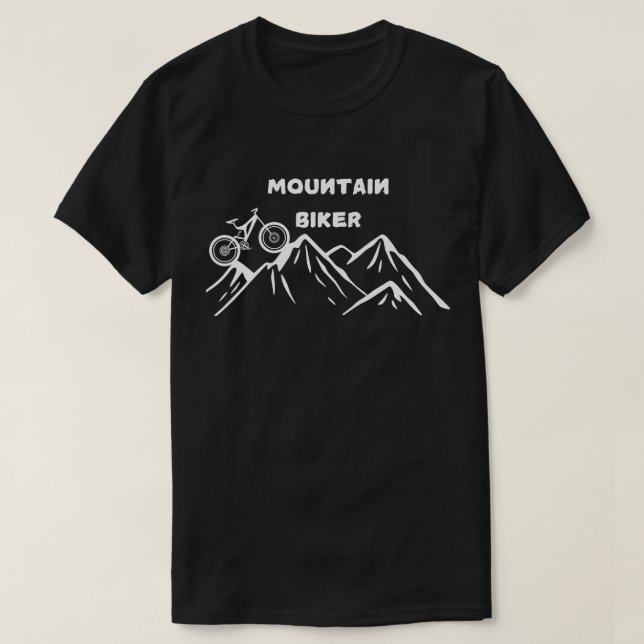 Camiseta Mountain Bike Adventure , Bold Biker Design , (Frente do Design)