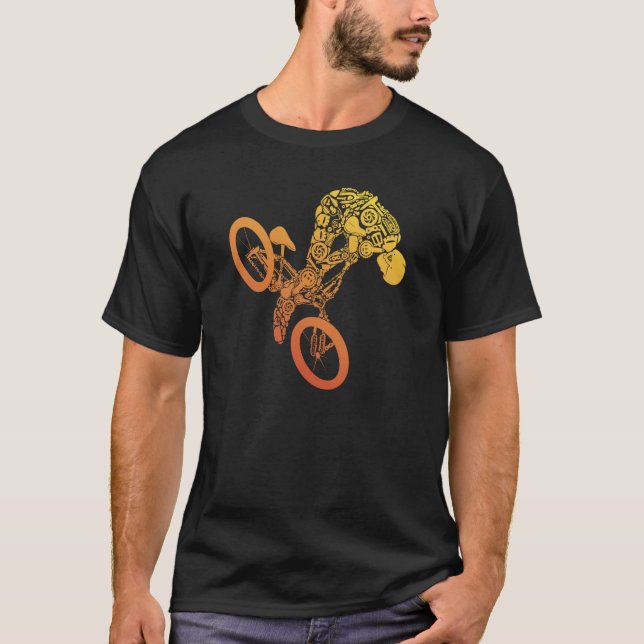 Camiseta Mountain bike in colourful for cyclists and road b (Frente)
