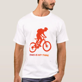 Camiseta Mountain Bike Silhouette Action Lifestyle Design