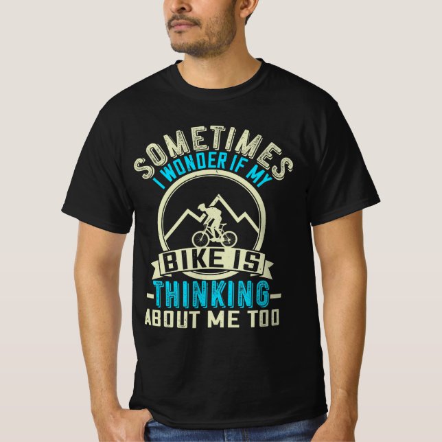 Camiseta Mountain Biking Quotes Gift (Frente)