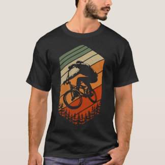 Camiseta Mountain Biking Retro Jump Forest Extreme Mtb Styl