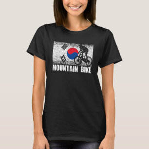 Camiseta Mountain Biking Sport Coreia Bandeira Coreana Bici