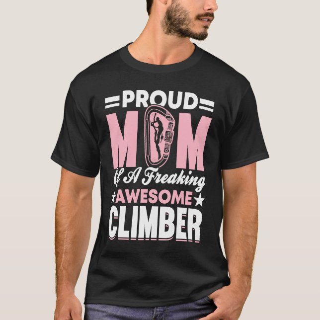 Camiseta Mountain Climbing Rock Climb Mother Climber Mom  7 (Frente)