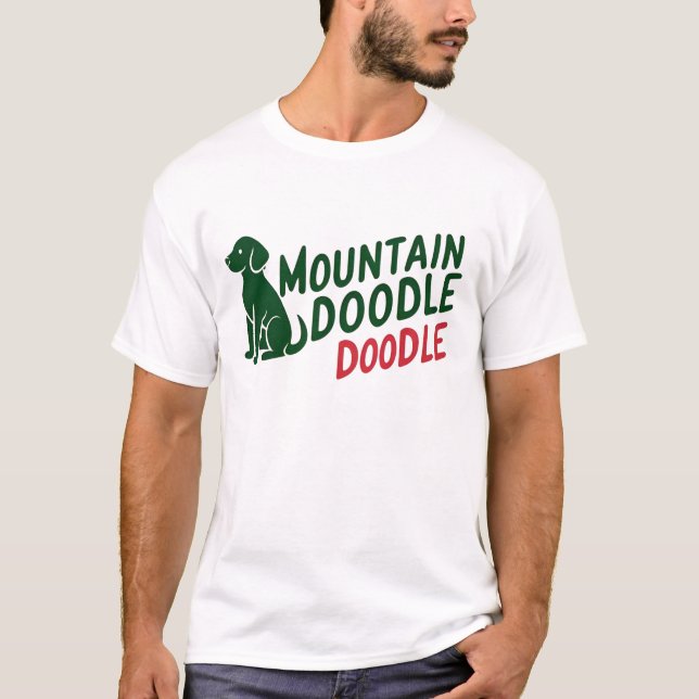 Camiseta Mountain Doodle Amantes de Cães para Dono (Frente)