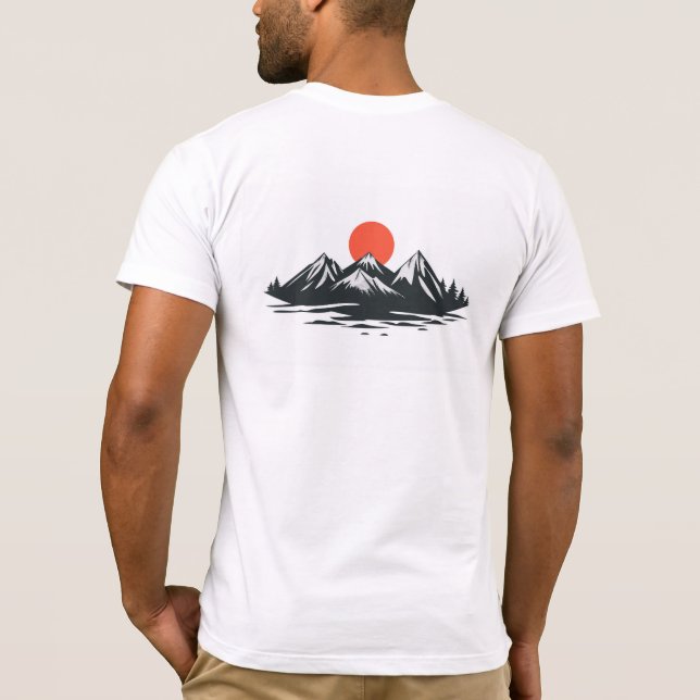 Camiseta Mountain graphic t-shirt, perfect for nature lover (Verso)