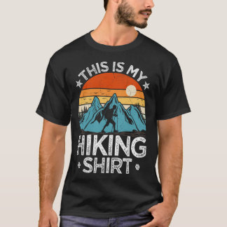 Camiseta Mountain Hiking Adventure Vintage This Is My Hikin