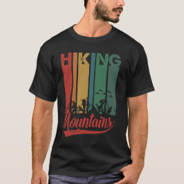 Camiseta Mountain Hiking Adventure Wilderness Trekking Hike