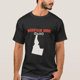 Camiseta Mountain Home Idaho EUA Estado Americano Viagem Id