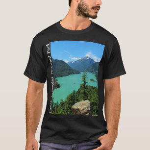 Camiseta Mountain Lake Scenery no Parque Nacional de Washin