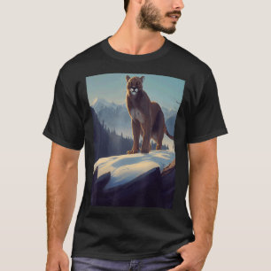 Camiseta Mountain Lion Wild Animal Panther Cougar Design