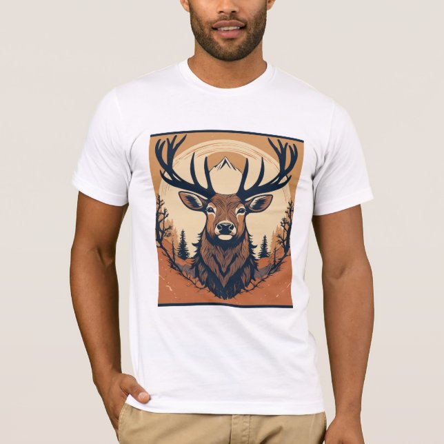 Camiseta Mountain Majestade Deer (Frente)