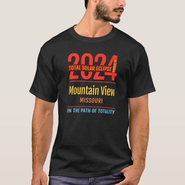 Camiseta Mountain View Missouri Total Solar Eclipse 2024 4 (Frente)
