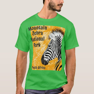 Camiseta Mountain Zebra Parque Nacional África do Sul