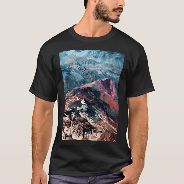 Camiseta Mountains 2 Baseball  Sleeve (Frente)