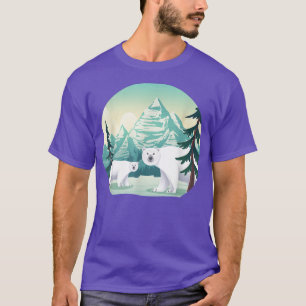 Camiseta Mountains Arctic Animal Wildlife Nature Polar Bear