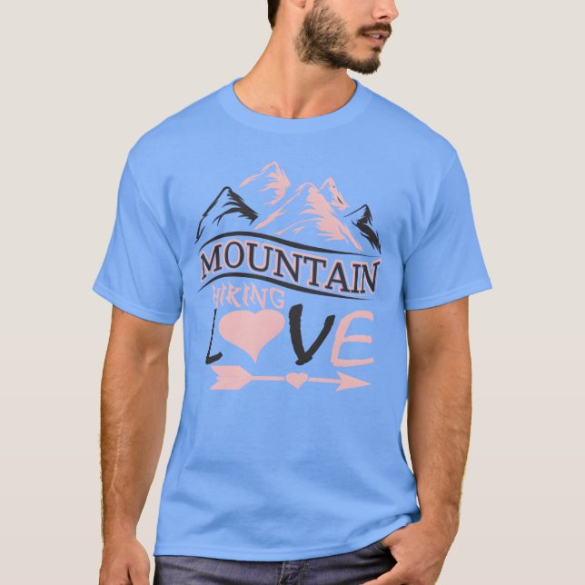 Camiseta Mountains Hiking Mountaineering Sports Love Alps f (Frente)