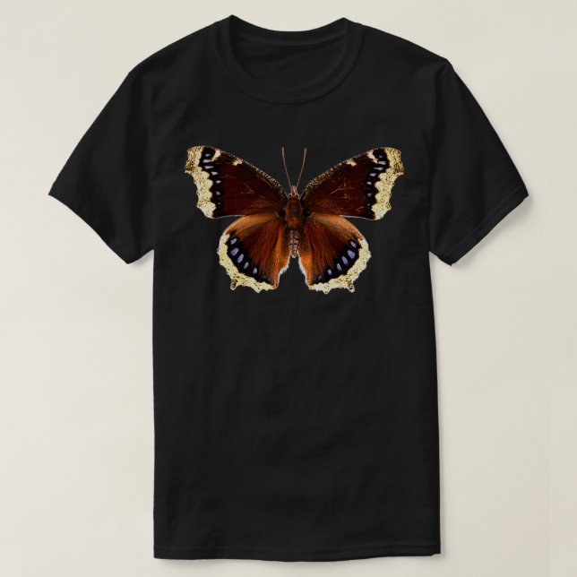 Camiseta Mourning Cloak Butterfly Antiopa Ninfalis (Frente do Design)