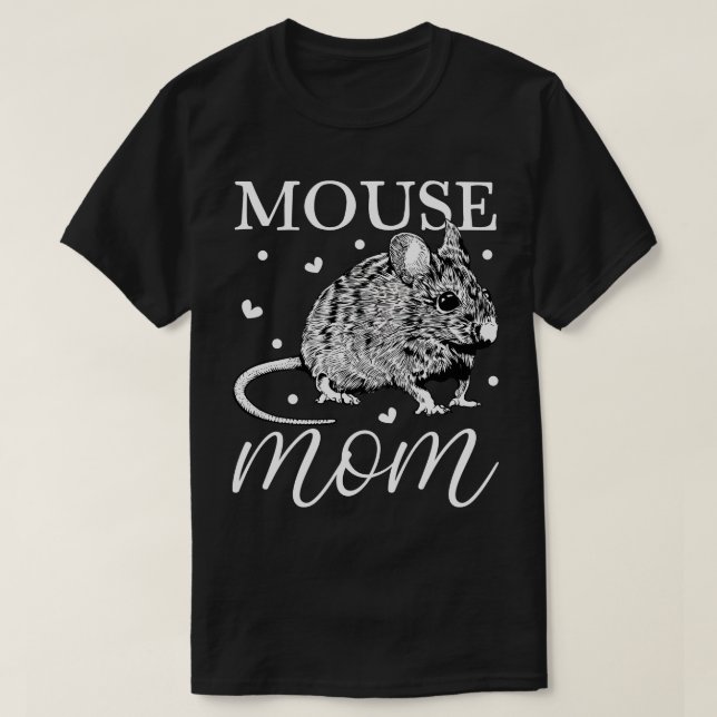 Camiseta Mouse amante do rato Mãe (Frente do Design)
