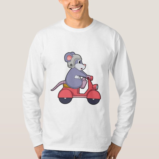 Camiseta Mouse as Biker with Scooter.PNG (Frente)