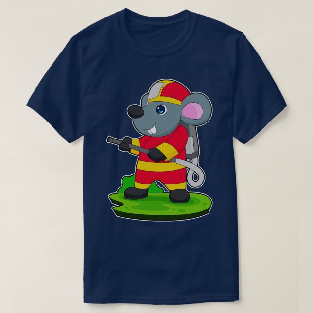 Camiseta Mouse Bombeiro Mouse (Frente do Design)