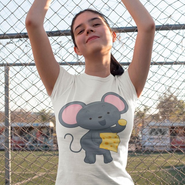Camiseta Mouse comendo queijo (Criador carregado)