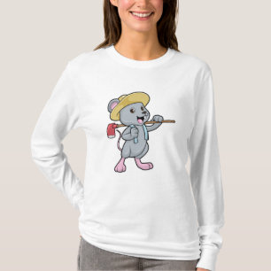Camiseta Mouse como agricultor com Ax & Hat