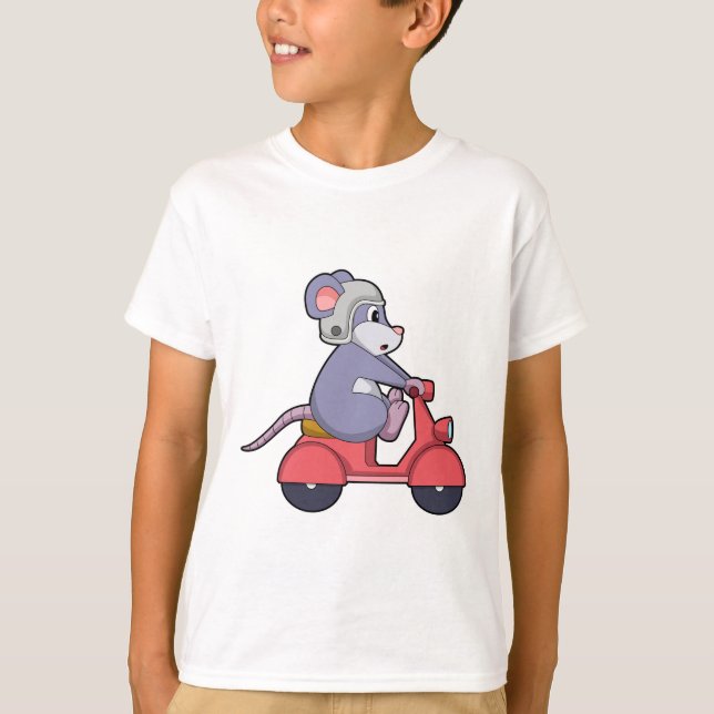 Camiseta Mouse como Biker com Patinete.PNG (Frente)