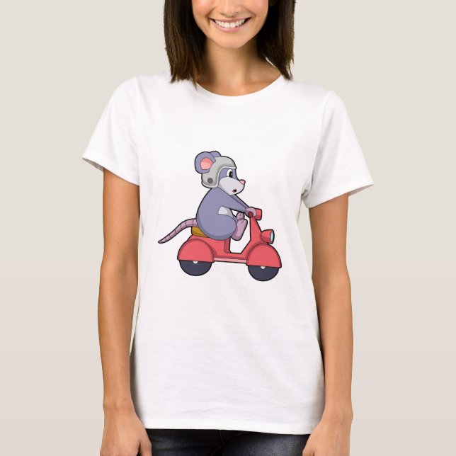 Camiseta Mouse como Biker com Patinete.PNG (Frente)
