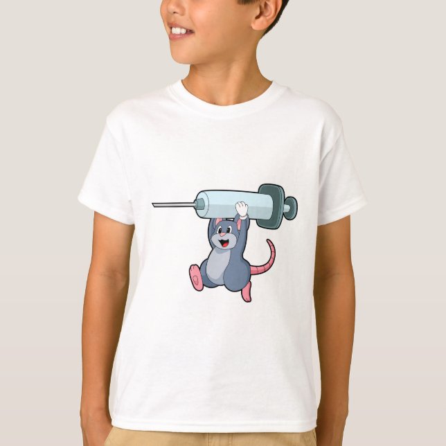 Camiseta Mouse como enfermeiro com seringa.PNG (Frente)