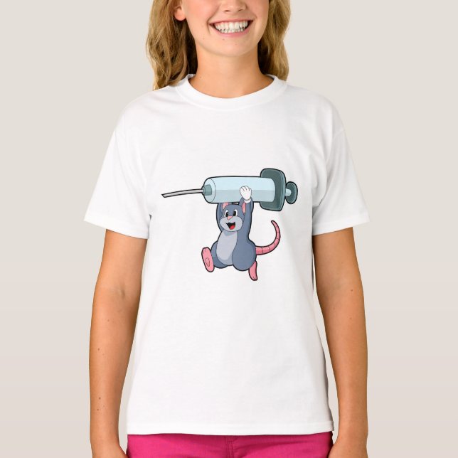 Camiseta Mouse como enfermeiro com seringa.PNG (Frente)
