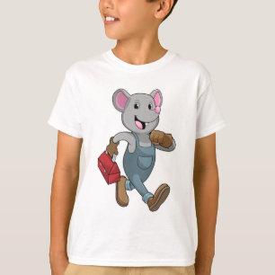 Camiseta Mouse como Handyman com Toolbox