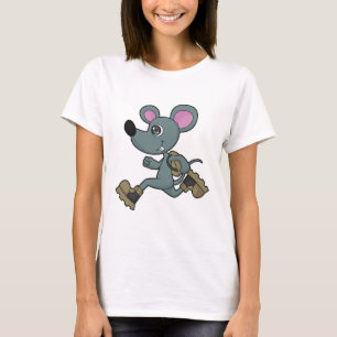 Camiseta Mouse como Runner com Backpack