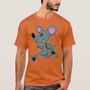 Camiseta Mouse como Runner com Backpack