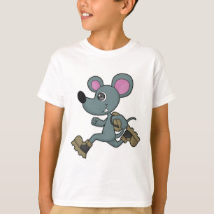 Camiseta Mouse como Runner com Backpack